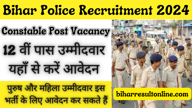 CSBC Bihar Police Constable Recruitment 2024 Official Notification