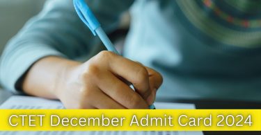 CTET December Admit Card 2024