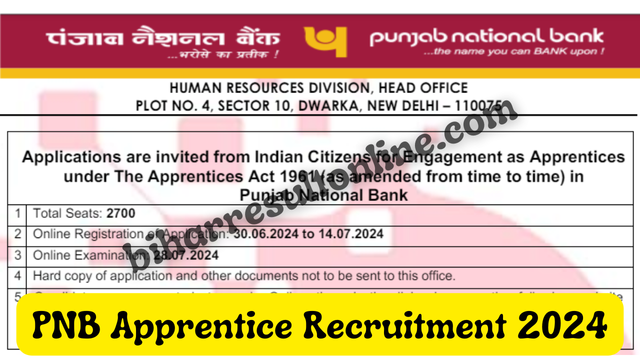 PNB Apprentice Apprenticeship Program FY 2024-25