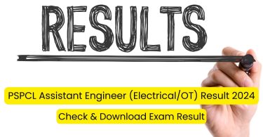 PSPCL Assistant Engineer Result 2024