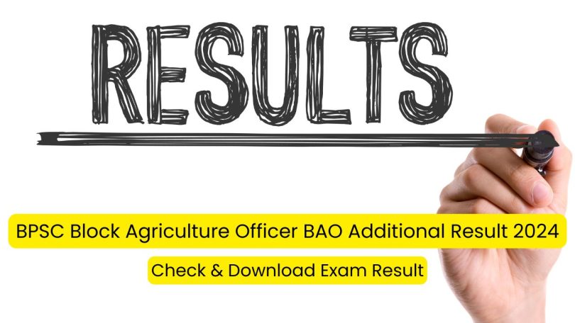 BPSC BAO & Other Additional Result 2024