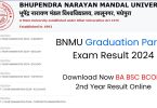 BNMU Graduation 2nd Year Exam Result 2024