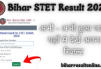 Bihar STET Entrance Exam Result 2024