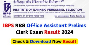 IBPS RRB Clerk Result 2024