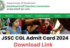 JSSC CGL Admit Card 2024