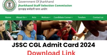 JSSC CGL Admit Card 2024