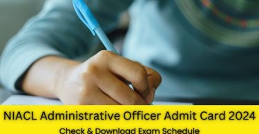 NIACL Administrative Officer Admit Card 2024