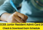 BCECEB Junior Resident Recruitment Admit Card 2024