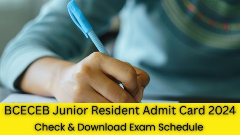 BCECEB Junior Resident Recruitment Admit Card 2024