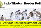 ITBP Various Posts Recruitment 2024