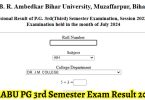 BRABU PG 3rd Semester Exam Result 2024