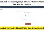 Barkatullah University 1st Year Result 2024