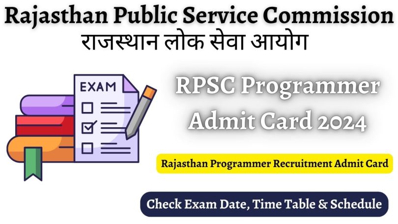 RPSC Programmer Admit Card 2024