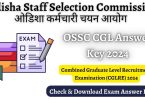 OSSC CGL Answer Key 2024