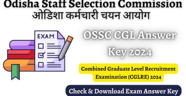 OSSC CGL Answer Key 2024