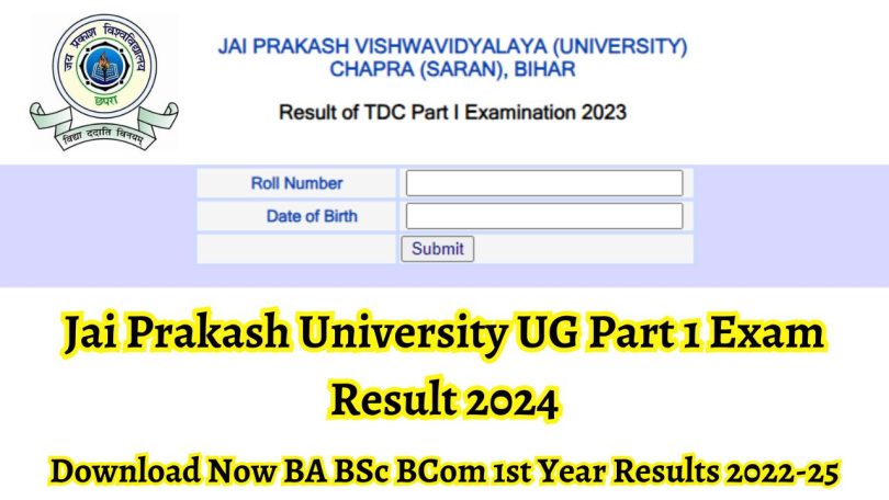 JPU UG Part 1 Result 2024