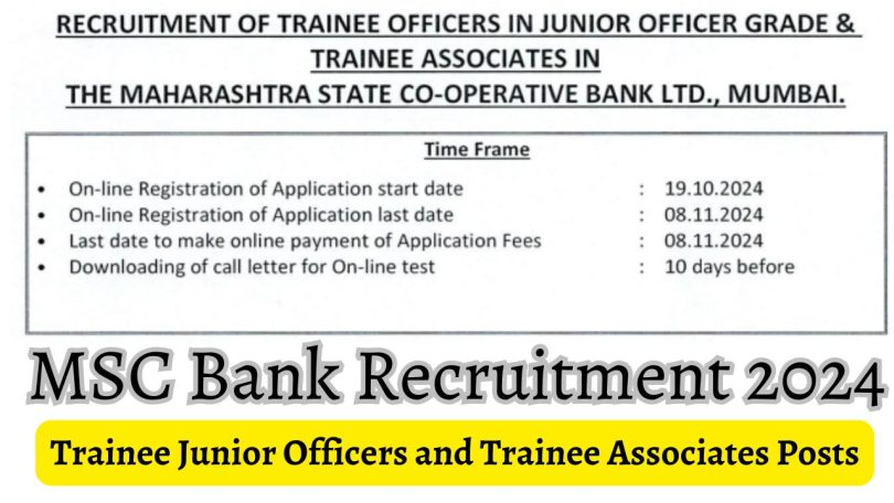 MSC Bank Recruitment 2024