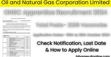 ONGC Apprentice Post Recruitment 2024