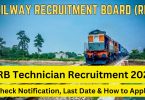 Indian Railways RRB Technician Recruitment 2024