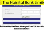 Nainital Bank Probationary Officer Exam Result 2024