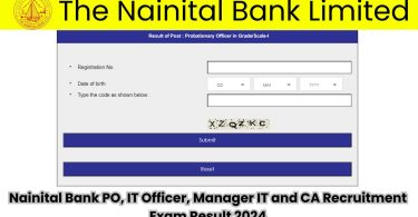 Nainital Bank Probationary Officer Exam Result 2024