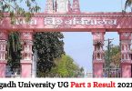 Magadh University UG Part 3 Result 2021-24