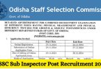 OSSC Sub Inspector Post Recruitment 2024