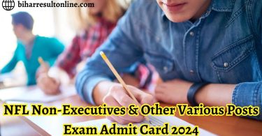 NFL Non-Executive Admit Card 2024