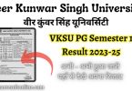 VKSU PG Sem 1 Exam Result 2023-25