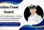 ICG Assistant Commandant Vacancy 2024