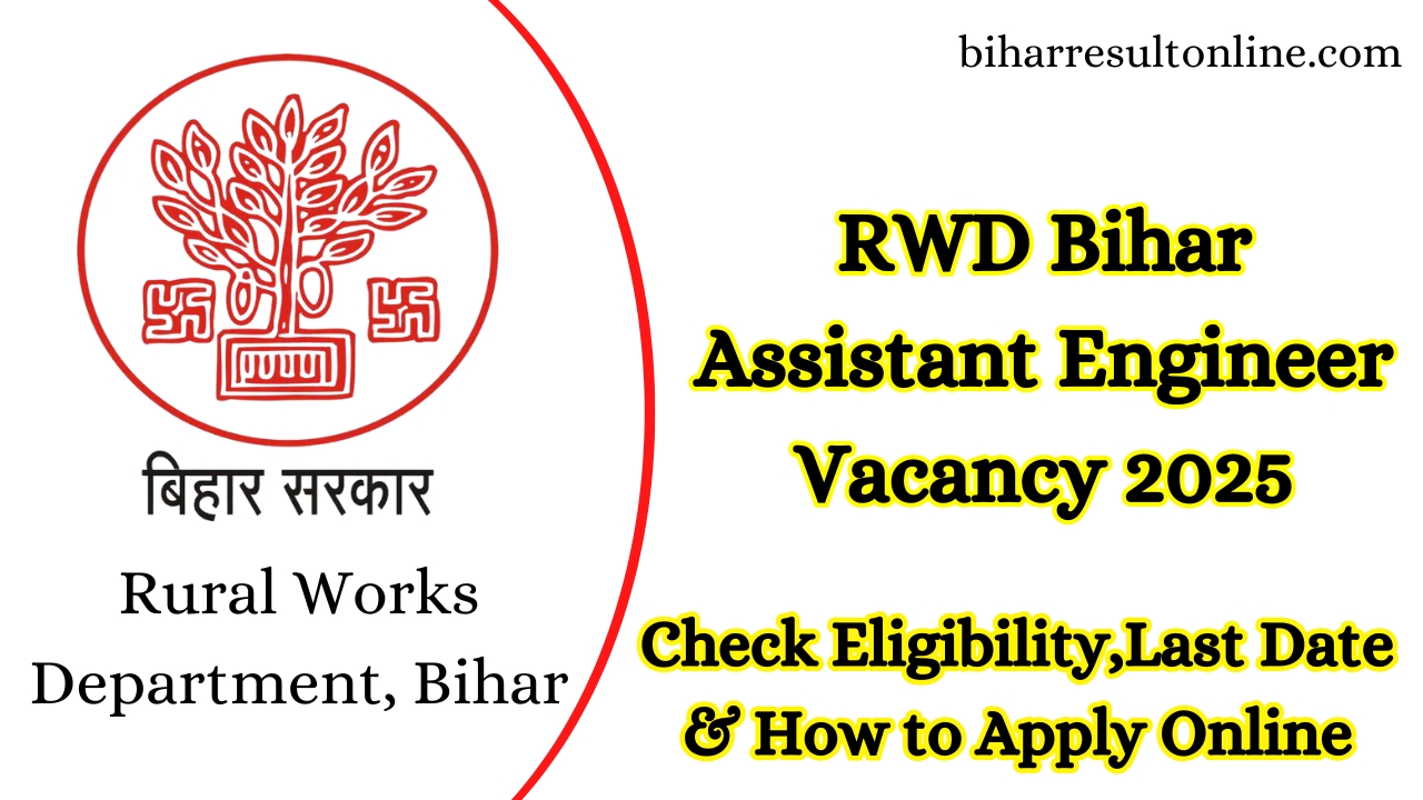 RWD Bihar Assistant Engineer Vacancy 2025